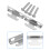 Curtain Rod Brackets Für Home Use Silber 4 Sets 6
