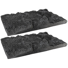 2Stk PU Hintergrundplatte Für Reptilien Fischaquarium Terrarium