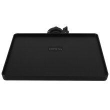 Black ABS Metal Clamp-on Sound Card Tray for Microphone Stand