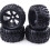2Stk Truck Wheels Reifen Schwarz 10