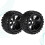 2Stk Truck Wheels Reifen Schwarz 9