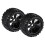 2Stk Truck Wheels Reifen Schwarz 6