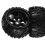 2Stk Truck Wheels Reifen Schwarz 8