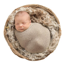 Beige Pasgeboren Fotografie Wikkels Baby Fotoshoot Accessoires 1 Rol