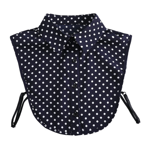 Dot 100% Polyester Vlies Damesshirt Donkerblauw 1