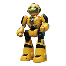 Alivio Kids Remote Control AI Intelligent Voice Robot, Gesture Sensing, Programming, Magic Recording &amp; Dance Toy (Black &amp; Yellow)
