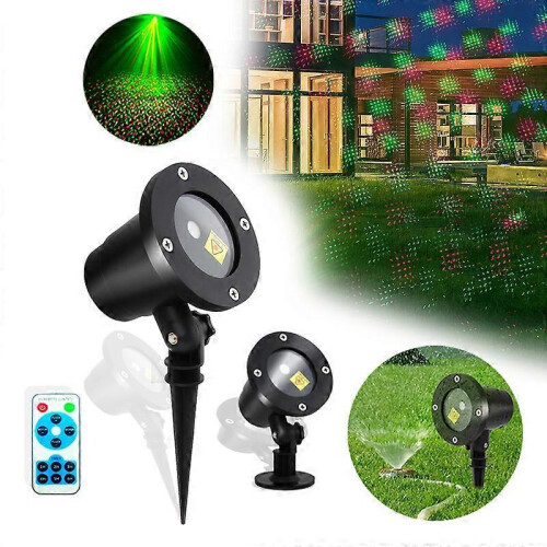 (EU Plug) Outdoor waterproof laser light starry sky remote control christmas light 1
