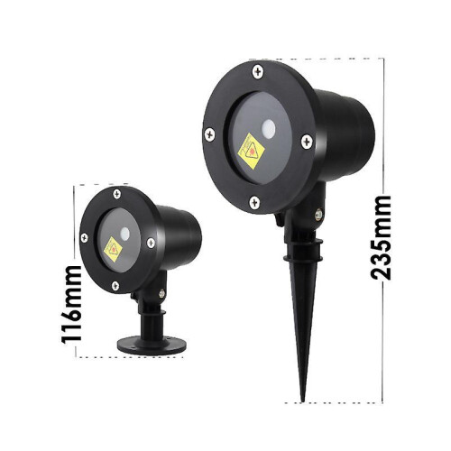 (EU Plug) Outdoor Waterproof Laser Light Starry Sky Remote Control Christmas Light