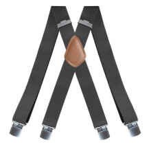 (dark gray) 3.5cm Wide Men's Suspenders Adjustable Trouser Straps Belt Casual Braces Suspenders  Work Outdoor
