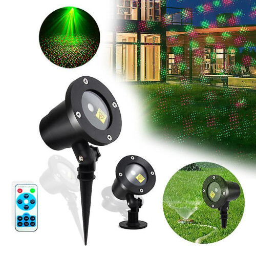 (US Plug) Outdoor Waterproof Laser Light Starry Sky Remote Control Christmas Light 1