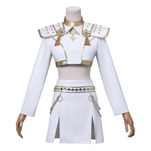 (S Adults, female) KPop Demon Hunters Zoey Cosplay Costume Set Halloween Party Fancy Dress for Womens White _c 2025