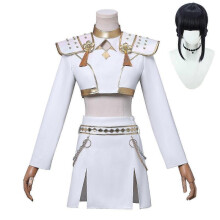 (150 Kids, female) KPop Demon Hunters Zoey Cosplay Costume Set Halloween Party Fancy Dress for Womens White _c 2025