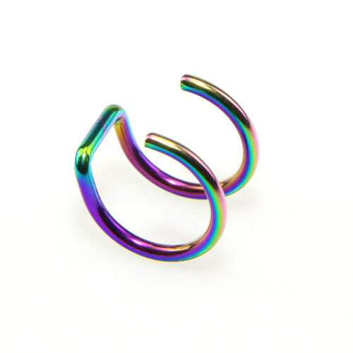 4 Gouden Ringclip Piercings Vrouwen 2
