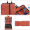 Kletterausrüstung Organizer Faltbare 320T Nylontasche Orange 4
