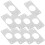 Raindrops Deurscharnier Reparatieplaat Rvs Plat 10 Sets 11