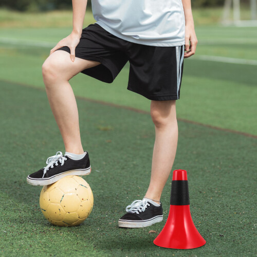 2 Voetbaltraining Luidspreker 24x7x7 Cm Rood 2