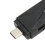3-in-1 USB-Speicherkarte-Reader, 3 Anschlüsse, Schwarz 7
