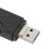 3-in-1 USB-Speicherkarte-Reader, 3 Anschlüsse, Schwarz 10