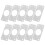 Raindrops Deurscharnier Reparatieplaat Rvs Plat 10 Sets 1