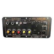 (US Plug) 200W AC 220V 12V 24V Digital Bluetooth Stereo Amplifier Board Subwoofer Dual Microphone Karaoke Amplifiers For 8-12 Inch Speaker 2025