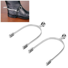 English Style Horse Spurs with Roller Ball Stainless Steel for Men Riders