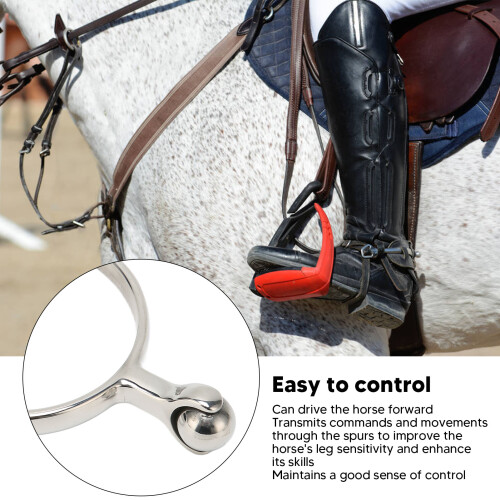 Horse Spurs with Rolling Ball for Precise Control - 2Pcs Women's Set 2