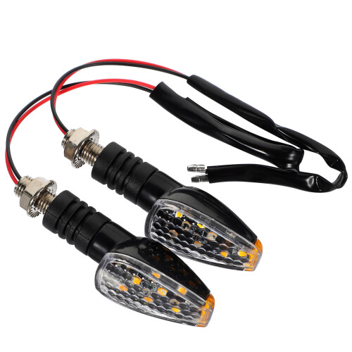 2Stk Blinker Schwarz ABS, Dualseitig, Einfach Einzubauen