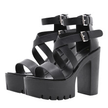 1 Paar Rom Sandalen Hochhackige Sandalen Sommerschuhe