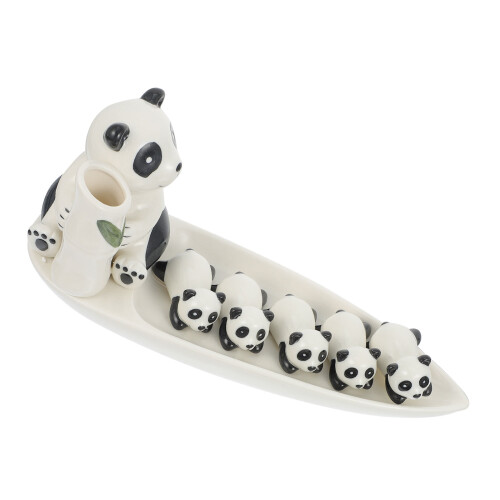 2 Sets Panda Essstäbchenhalter Gabelhalter Abstellplatz