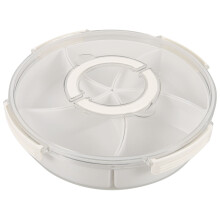 Snacktablett Mit Deckel, Fächerbox Für Nüsse, Süßigkeiten, Party