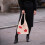 Handtasche Einkaufstasche Mit Weißem Gittermuster 6