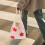 Handtasche Einkaufstasche Mit Weißem Gittermuster 7