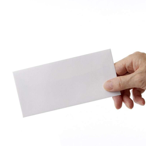 100St Kraftpapier Briefumschläge Weiß 1