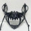 (Black)Secondary Yuan Face Mask God Fork Dog Man Mask Performance Cos Up Props 1