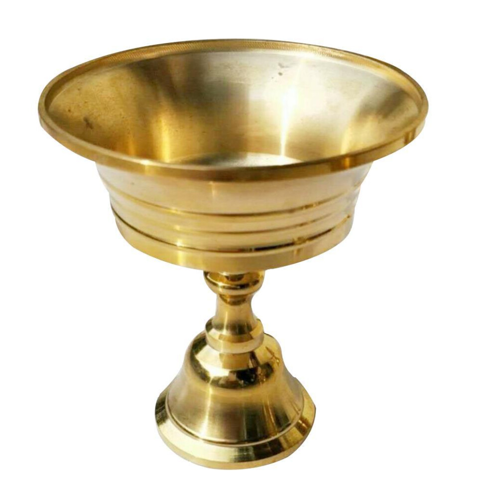 (Style C) Tea Light Holder Decorative Brass Oil Lamp For Buddhist Practices-image-OPC-PM2HYGM-NEW