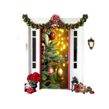 (1) 2025 2024 Christmas Front Door Decoration, Forros De Puertas Navideos