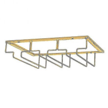 (3 Row)Glasses Rack Under Cabinet Stemware Rack Glass Hanger Racks Wire Glass-fjkhf