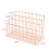 1Pc Metal Desktop Makeup Organizer Rose Gold Storage Container 2