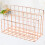 1Pc Metal Desktop Makeup Organizer Rose Gold Storage Container 10