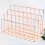 1Pc Metal Desktop Makeup Organizer Rose Gold Storage Container 11