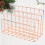 1Pc Metal Desktop Makeup Organizer Rose Gold Storage Container 8