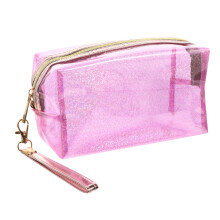 Kleiner Make-up-beutel Kosmetiktasche Rosa PVC 1