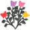 4 Kunststoffblumen Für Gartenzäune 10