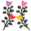4 Kunststoffblumen Für Gartenzäune 11