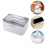 1St Decoratieve Marmer Tissue Container Met Mobiel Rek, Kunststof 4