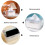 1St Decoratieve Marmer Tissue Container Met Mobiel Rek, Kunststof 9