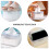1St Decoratieve Marmer Tissue Container Met Mobiel Rek, Kunststof 8