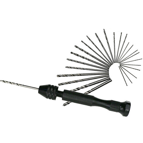 Worgeous 26 Teile/Set Bohrer Drahtmass Bits 15x13,5 Cm Schwarz