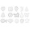 30St Plastic Kaarsenbak Transparant Stevig Voor Wax Melts 2