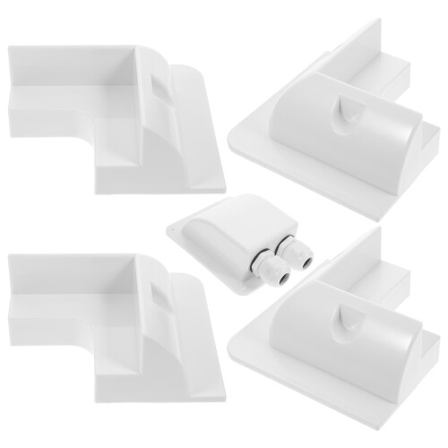 Outdoor Solar Bracket Kit Steunen Set Aansluitdoos Wit ABS